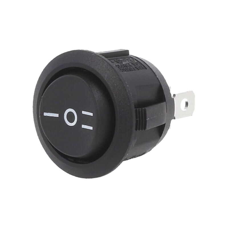 ROCKER; SP3T; Poz: 3; ON-OFF-ON; 10A/28VDC; neagră; fără; RA; UL94V-2