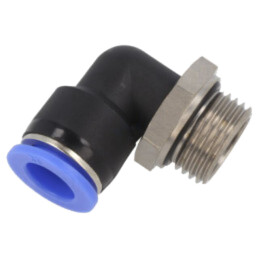 Racord push-in; în unghi de 90°,rotativă; -0,95÷15bar; 0÷60°C