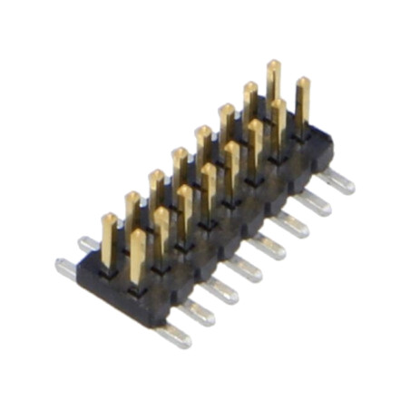 Conector: şiruri pini; tată; PIN: 16; 1,27mm; gold flash; SMT; soclu