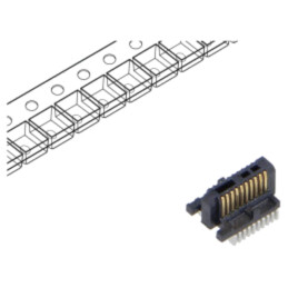 Conector: PCB-PCB; tată; PIN: 10; 0,4mm; ST4; aurit; SMT; soclu; 1,6A