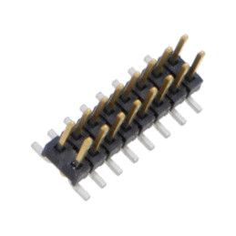 Conector: şiruri pini; tată; PIN: 16; 2mm; aurit; SMT; şir pini