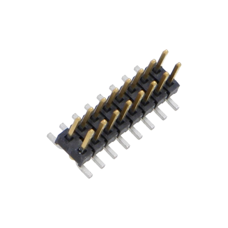 Conector: şiruri pini; tată; PIN: 16; 2mm; aurit; SMT; şir pini