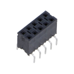 Conector: şiruri pini; soclu; tată; PIN: 10; de trecere; drept; THT