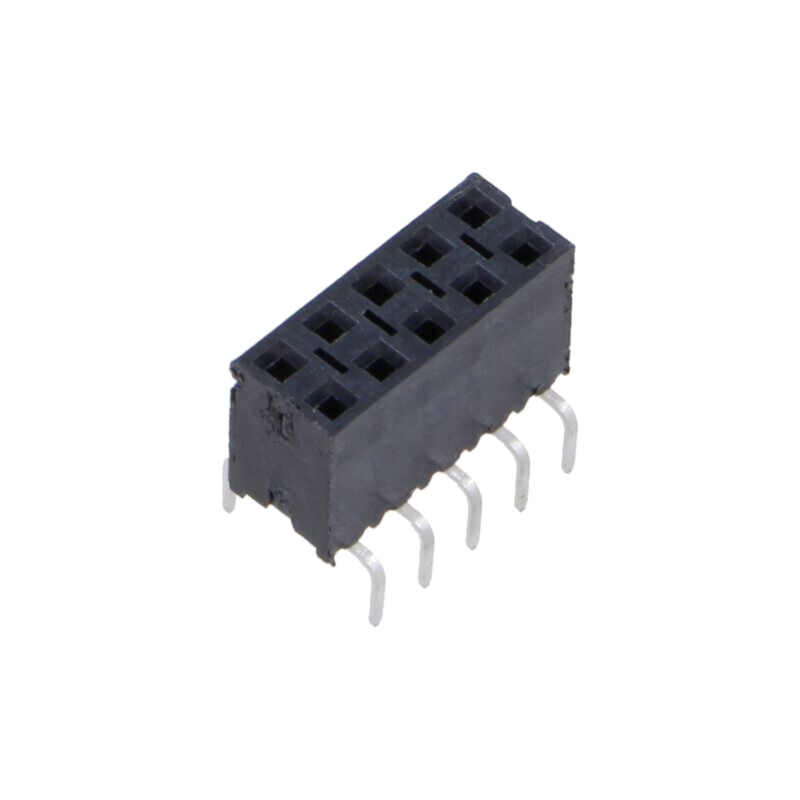 Conector: şiruri pini; soclu; tată; PIN: 10; de trecere; drept; THT