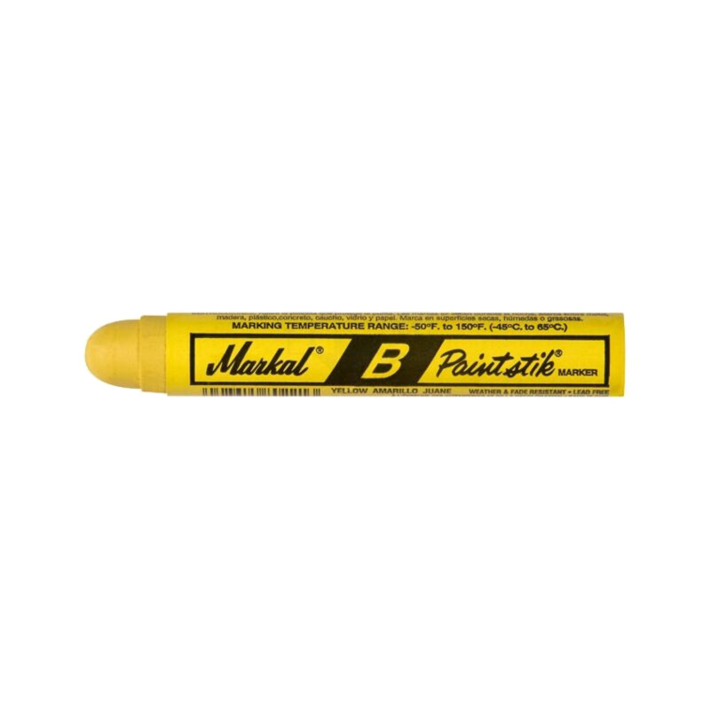 Marker: cu vopsea solidă; galbenă; PAINTSTIK B; Capăt: rotundă