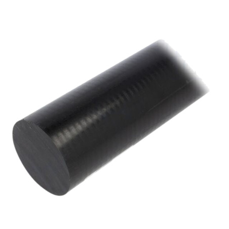 Tijă; Ø: 16mm; L: 500mm; neagră; extrudate; manşon