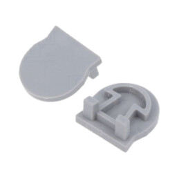 Obturator pt.LED profile; argintie; 10buc.