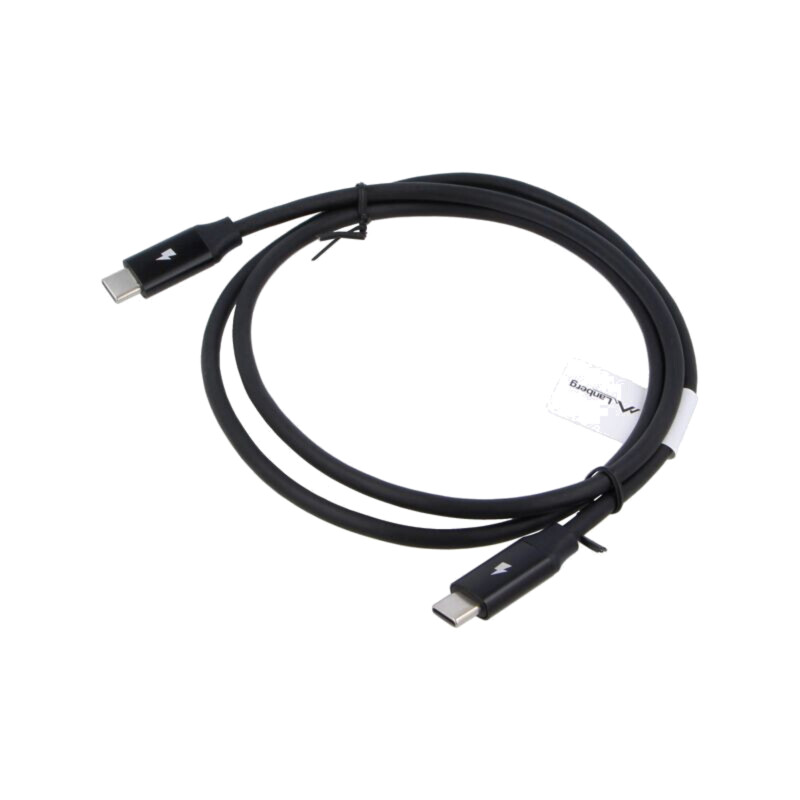 Cablu; USB 2.0; USB C mufă,din ambele părţi; aurit; 1m; negru; PVC