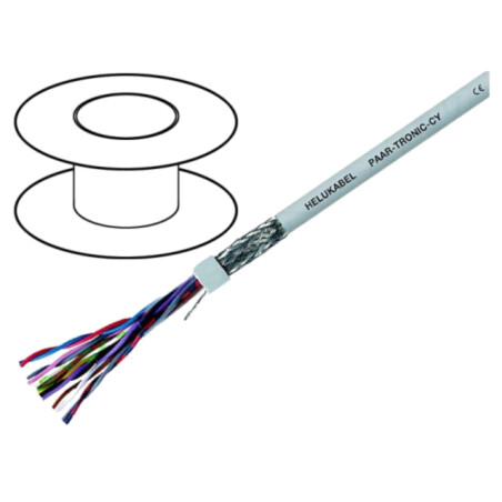 Cablu; LiYCY-P; 3x2x0,34mm2; ecranat,tresă de cupru cositorit
