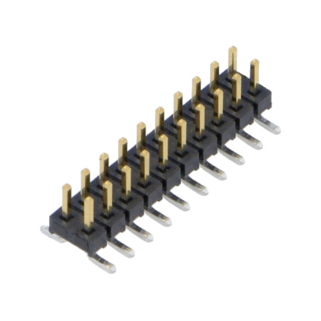 Conector: şiruri pini; tată; PIN: 20; 2mm; aurit; SMT; şir pini