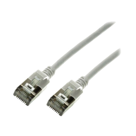 Patch cord; U/FTP; 6a; litat; Cu; elastomer termoplastic TPE; gri