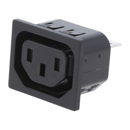 Conector: alimentare AC; soclu; mamă; 10A; 250VAC; C13 (F); max.1mm