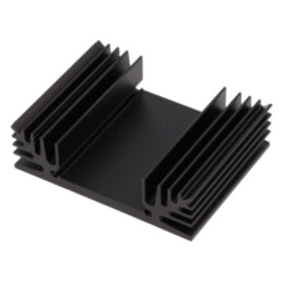 Radiator: extrudat; TO3; neagră; L: 50mm; W: 65mm; H: 18mm; 4,9K/W