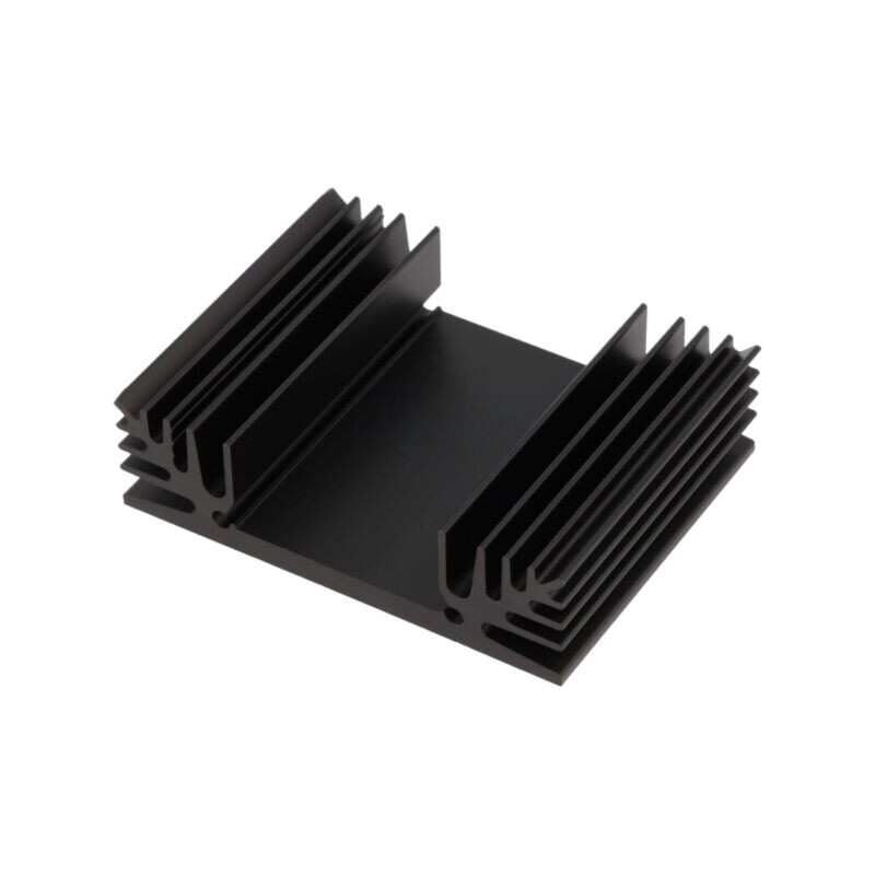 Radiator: extrudat; TO3; neagră; L: 50mm; W: 65mm; H: 18mm; 4,9K/W