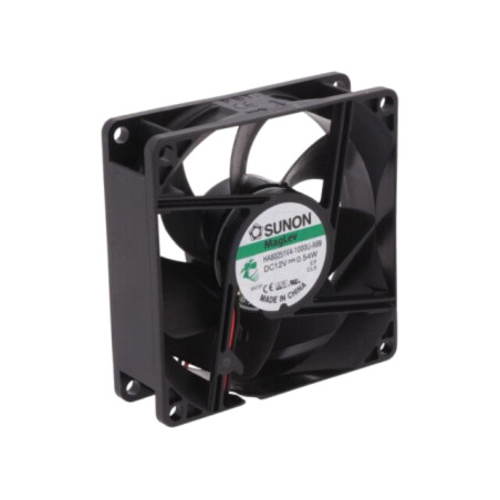 Ventilator: DC; axial; 12VDC; 80x80x25mm; 40,39m3/h; 20,4dBA; Vapo