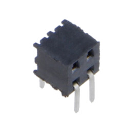 Conector: şiruri pini; mamă; PIN: 4; 2mm; aurit; THT; soclu; în unghi