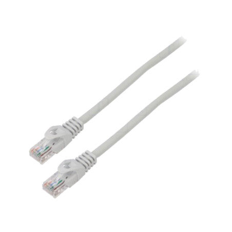 Patch cord; U/UTP; 6; litat; CCA; PVC; gri; 7,5m; 26AWG; Fire: 8; 1buc.