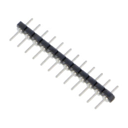 Conector: şiruri pini; tată; PIN: 12; 2,54mm; cositorit; THT; drept