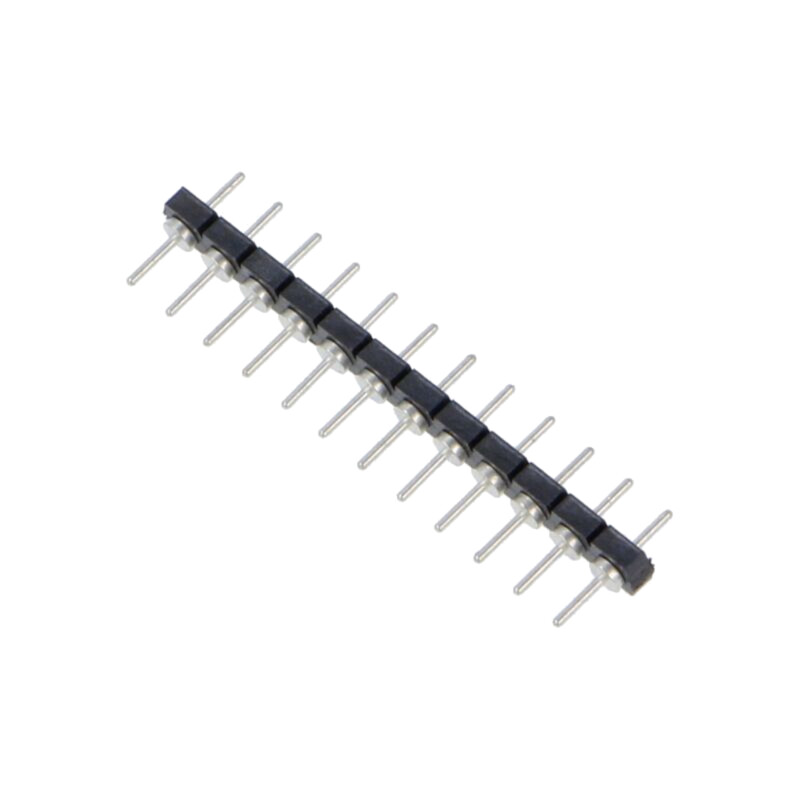Conector: şiruri pini; tată; PIN: 12; 2,54mm; cositorit; THT; drept