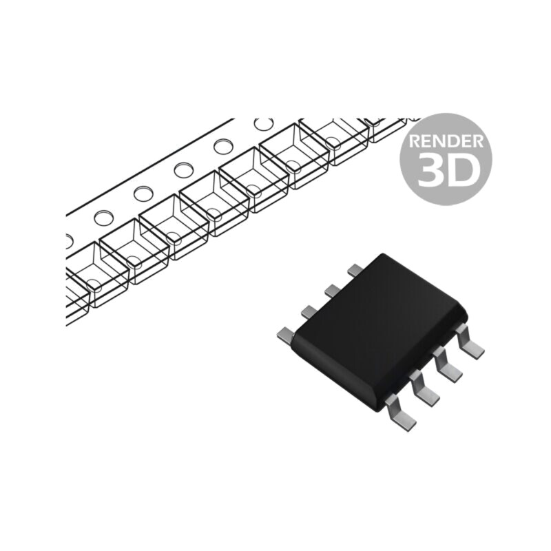 IC: memorie FLASH; 64MbFLASH; SPI; 86MHz; 2,7÷3,6V; SOP8; serial