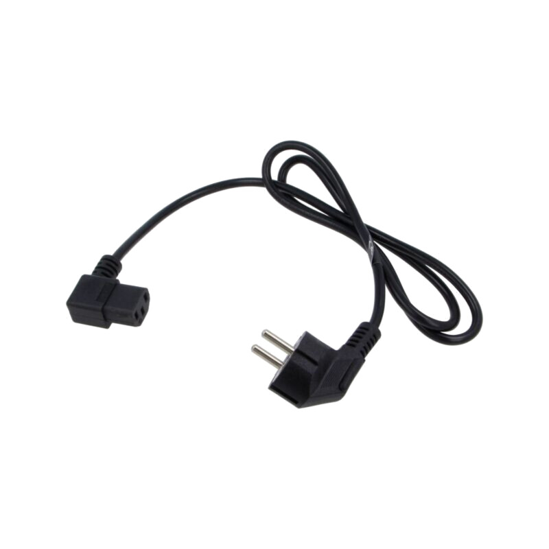 Cablu; 3x0,75mm2; PVC; 1,2m; negru; 10A; 250V