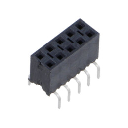 Conector: şiruri pini; soclu; tată; PIN: 10; de trecere; drept; THT