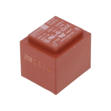 Transformator: încapsulat; 2,3VA; 230VAC; 6V; 383mA; PCB