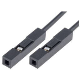 Cablu de conectare; PIN: 1; neagră; 10buc; 210mm