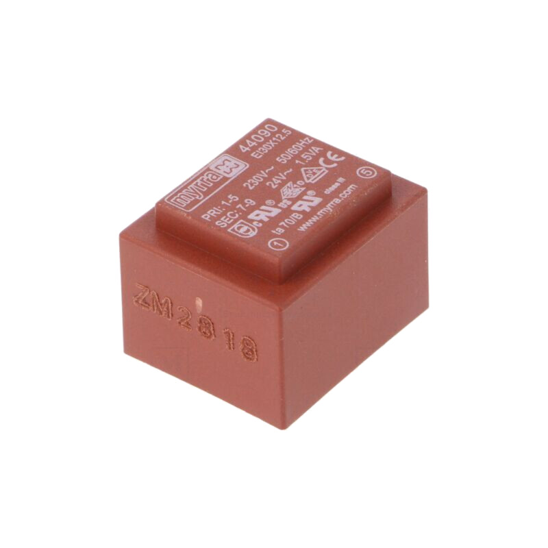 Transformator: încapsulat; 1,5VA; 230VAC; 24V; 63mA; PCB