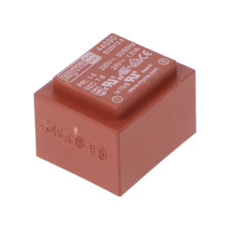 Transformator: încapsulat; 1,5VA; 230VAC; 24V; 63mA; PCB