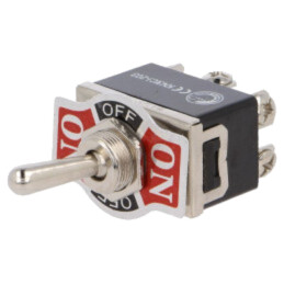 Comutator: basculant; Poz: 3; DP3T; ON-OFF-ON; 10A/250VAC; -25÷85°C