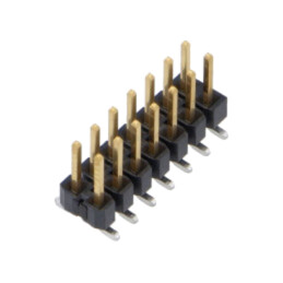 Conector: şiruri pini; tată; PIN: 14; 2,54mm; aurit; SMT; şir pini