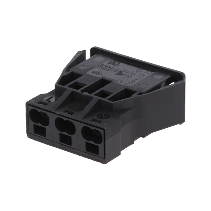 Conector: regletă de conexiuni deconectabilă; bornă cu arc