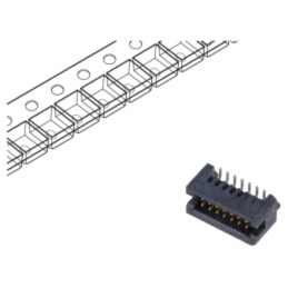Conector: PCB-PCB; tată; PIN: 14; 1,27mm; TFM; aurit; SMT; soclu; 3,7A