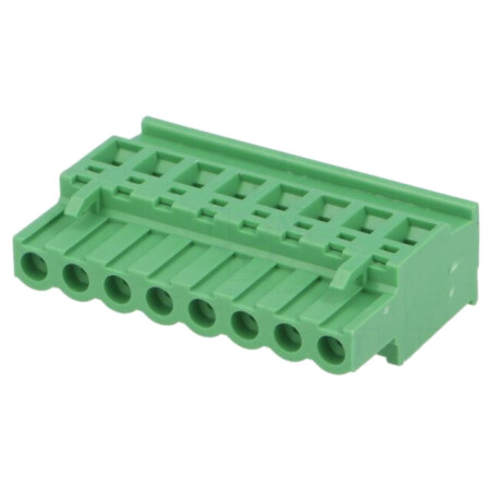 Regletă de conexiuni deconectabilă; 5mm; piste: 8; în unghi; mufă