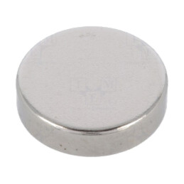 Magnet: fix; neodim; 20N; Ø: 12mm; H: 3mm