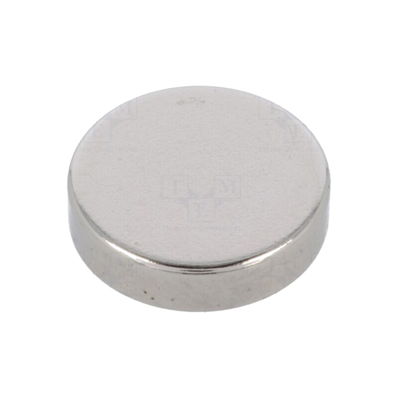 Magnet: fix; neodim; 20N; Ø: 12mm; H: 3mm