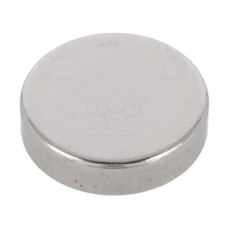 Magnet: fix; neodim; 20N; Ø: 12mm; H: 3mm