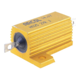Rezistor: bobinat; cu radiator; înşurubare; 27Ω; 25W; ±5%; pt.lipit