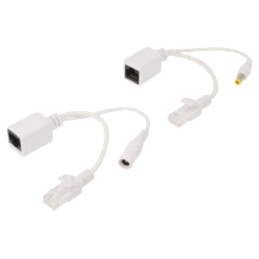 Set de cabluri pasive PoE; Cablexpert; albă