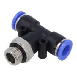 Racord push-in; cu ramificaţie "T"; -0,95÷15bar; Filet: G 1/4"