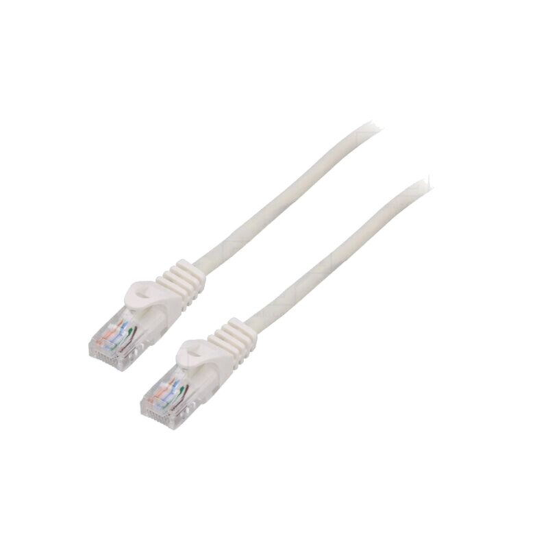 Patch cord; U/UTP; 5e; litat; CCA; PVC; alb; 10m; 26AWG; Fire: 8; 1buc.