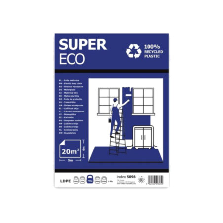 Painting foil; L: 5m; Width: 4m; black