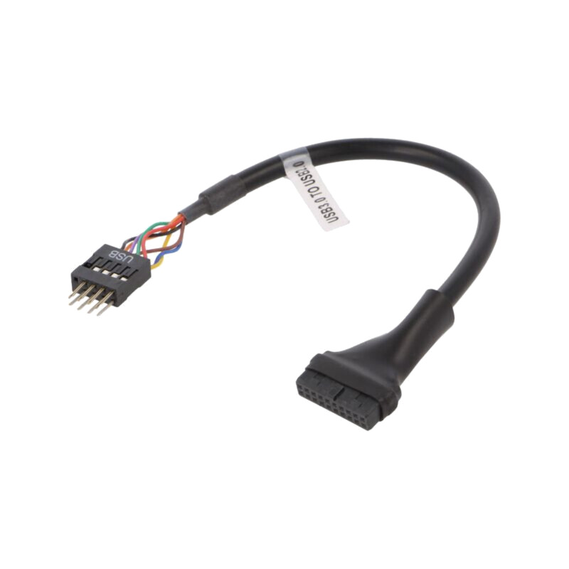 Cablu: IDE; IDE 10pin tată,IDE 20pin mamă; 0,2m