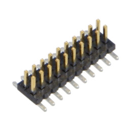 Conector: şiruri pini; tată; PIN: 20; 1,27mm; gold flash; SMT; soclu