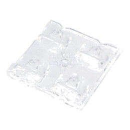 Lentilă LED; pătrată; transparentă; LED CREE,LED TOSHIBA; H: 7mm