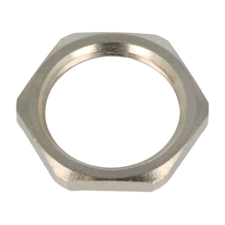 Piuliţă; cu împământare; M20; alamă; nichel; Thk: 3mm; Cheie: 24mm