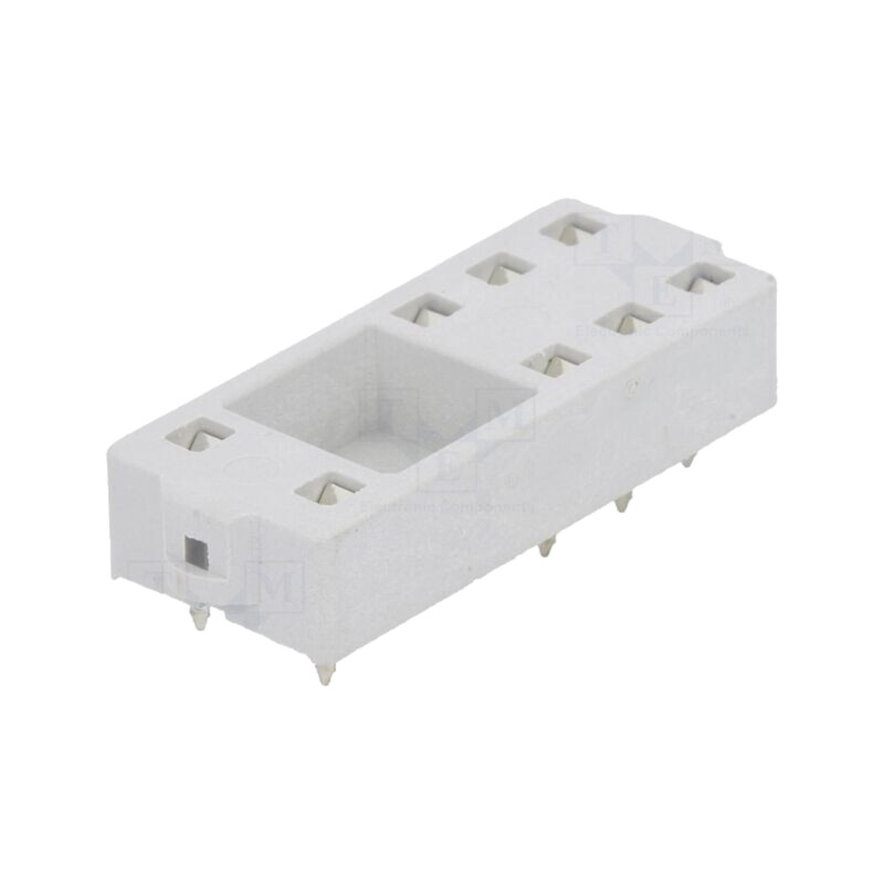 Stativ; PIN: 8; 8A; 250VAC; PCB; pt.PCB; -40÷70°C; 34,6x12,9x6,6mm
