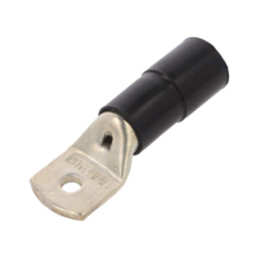 Vârf: inelar tubular; M6; Ø: 6,5mm; 70mm2; crimpat; pe cablu; neagră