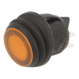 ROCKER; DPST; Poz: 2; ON-OFF; 10A/250VAC; portocalie; IP65; 50mΩ